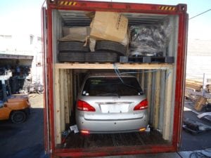 Car in container shipping