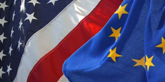 EU USA flag